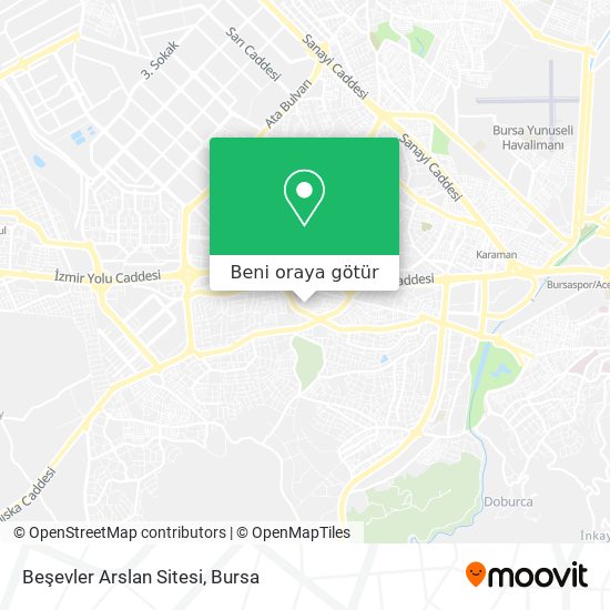 Beşevler Arslan Sitesi harita