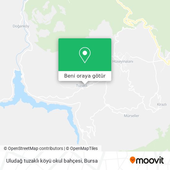 Uludağ tuzaklı köyü okul bahçesi harita