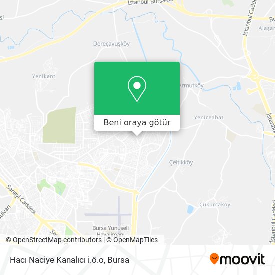 Hacı Naciye Kanalıcı i.ö.o harita