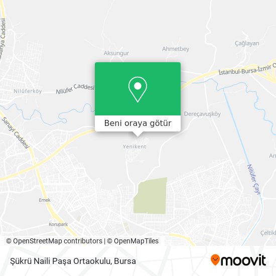 Şükrü Naili Paşa Ortaokulu harita