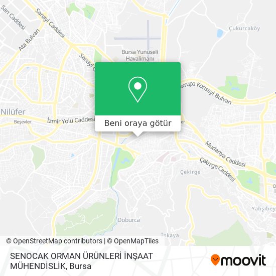 SENOCAK ORMAN ÜRÜNLERİ İNŞAAT MÜHENDİSLİK harita