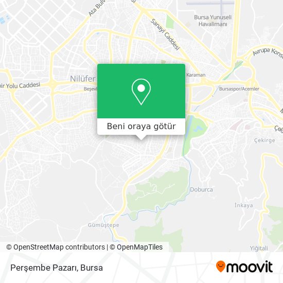 Perşembe Pazarı harita