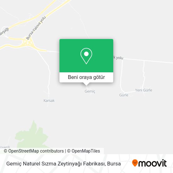 Gemiç Naturel Sızma Zeytinyağı Fabrikası harita