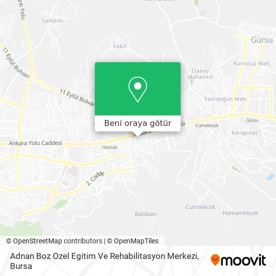 Adnan Boz Ozel Egitim Ve Rehabilitasyon Merkezi harita