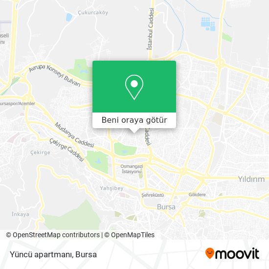 Yüncü apartmanı harita