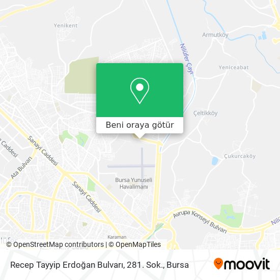 Recep Tayyip Erdoğan Bulvarı, 281. Sok. harita