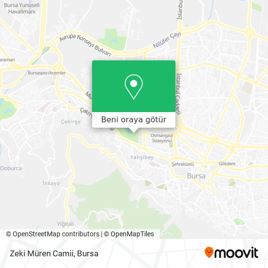 Zeki Müren Camii harita