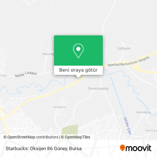 Starbucks: Oksijen 86 Güney harita
