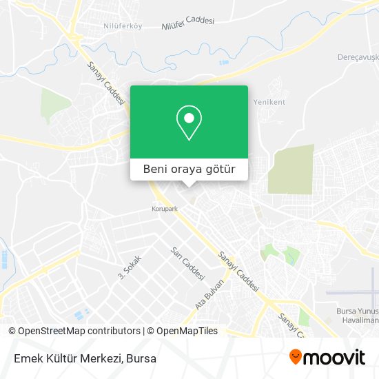 Emek Kültür Merkezi harita