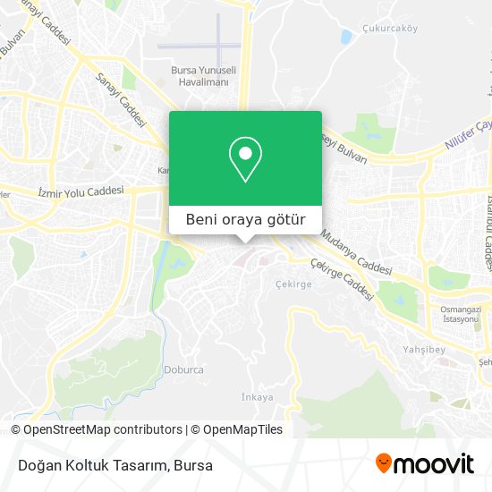 Doğan Koltuk Tasarım harita