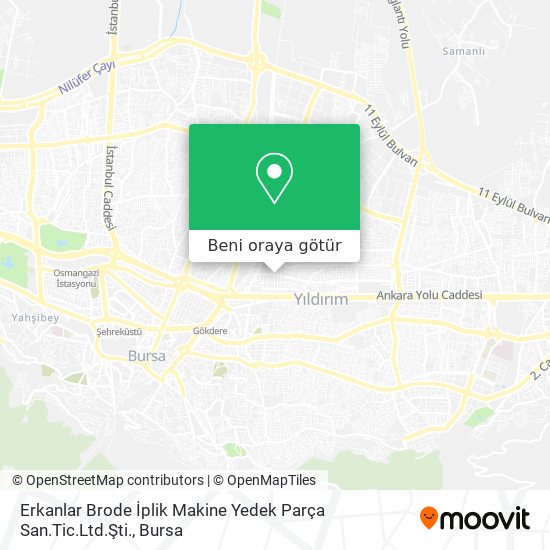 Erkanlar Brode İplik Makine Yedek Parça San.Tic.Ltd.Şti. harita