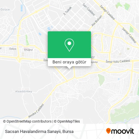 Sacsan Havalandirma Sanayii harita