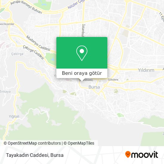 Tayakadın Caddesi harita