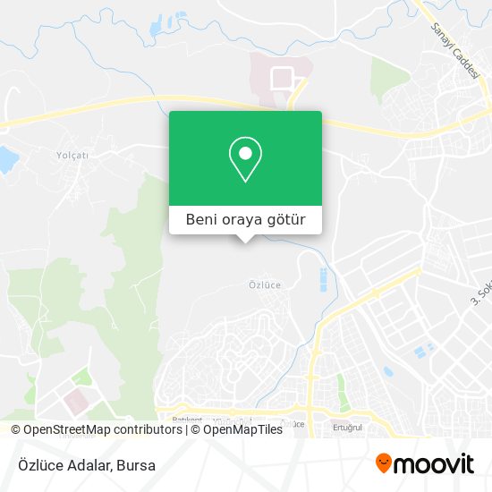 Özlüce Adalar harita