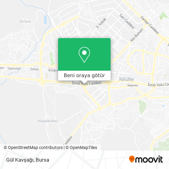 Gül Kavşağı harita