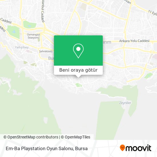 Em-Ba Playstation Oyun Salonu harita