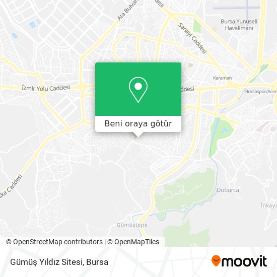 Gümüş Yıldız Sitesi harita