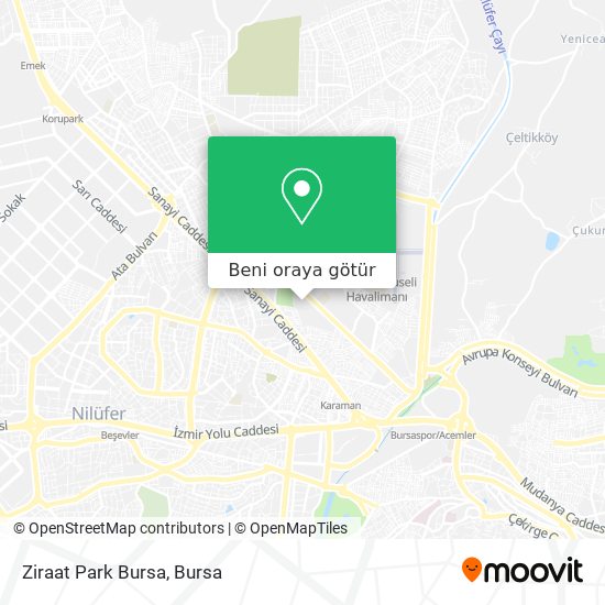 Ziraat Park Bursa harita