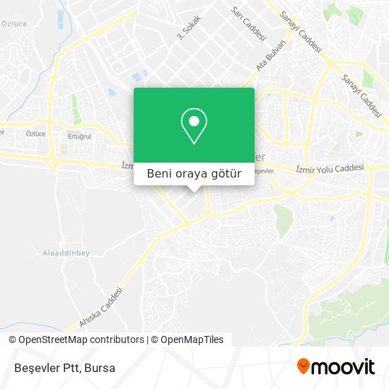 Beşevler Ptt harita