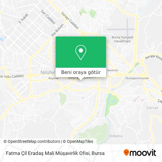 Fatma Çil Eradaş Mali Müşavirlik Ofisi harita