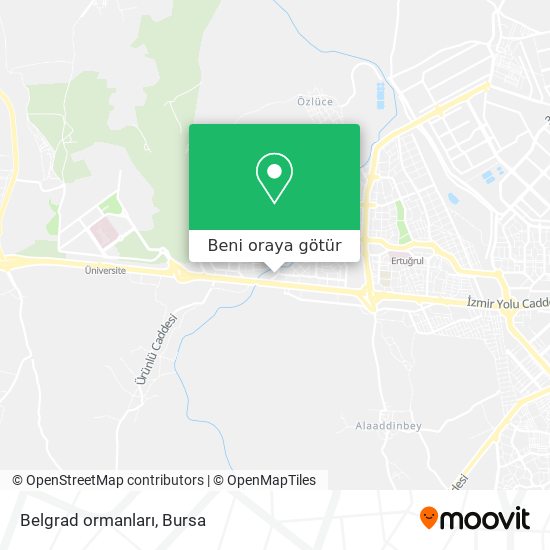 Belgrad ormanları harita