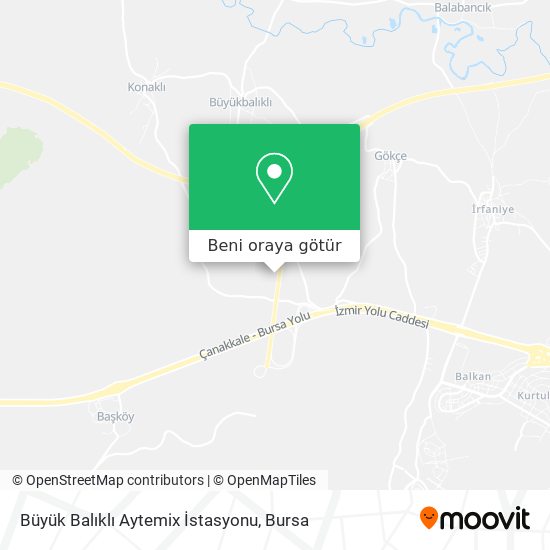 Büyük Balıklı Aytemix İstasyonu harita