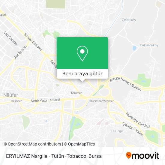 ERYILMAZ Nargile - Tütün -Tobacco harita