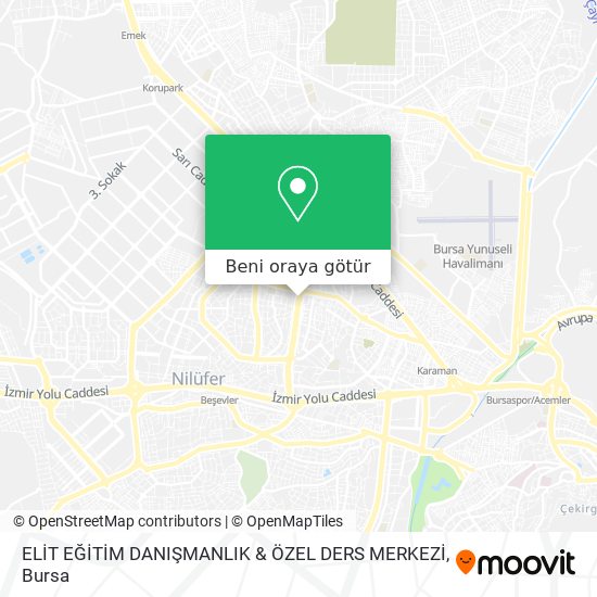 ELİT EĞİTİM DANIŞMANLIK & ÖZEL DERS MERKEZİ harita