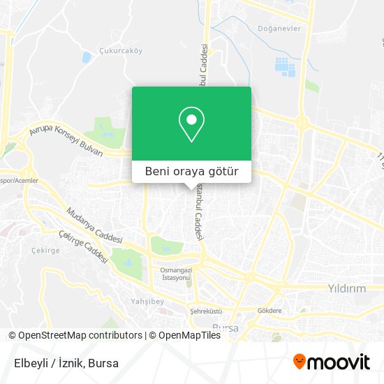 Elbeyli / İznik harita
