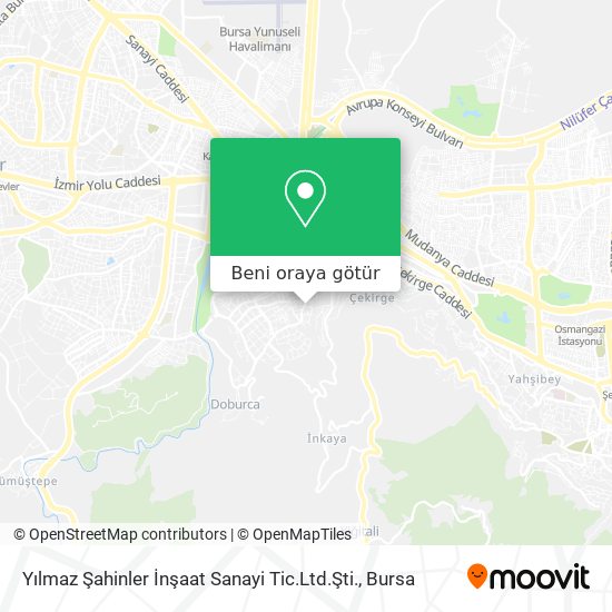 Yılmaz Şahinler İnşaat Sanayi Tic.Ltd.Şti. harita
