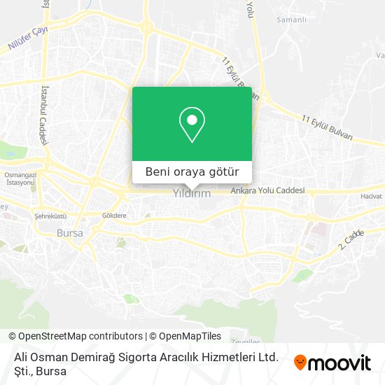 Ali Osman Demirağ Sigorta Aracılık Hizmetleri Ltd. Şti. harita