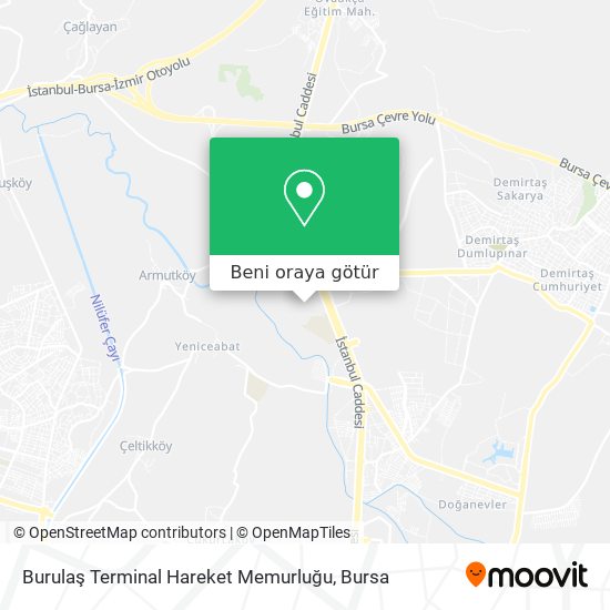 Burulaş Terminal Hareket Memurluğu harita