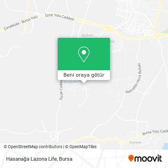 Hasanağa Lazona Life harita