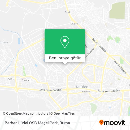 Berber Hüdai OSB MeşeliPark harita