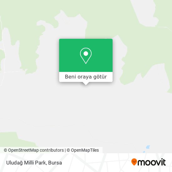 Uludağ Milli Park harita