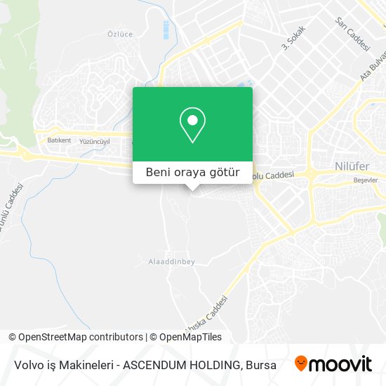 Volvo iş Makineleri - ASCENDUM HOLDING harita