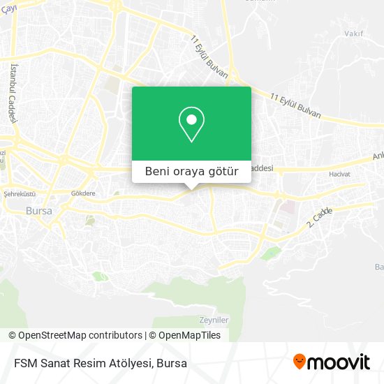 FSM Sanat Resim Atölyesi harita