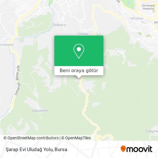 Şarap Evi Uludağ Yolu harita