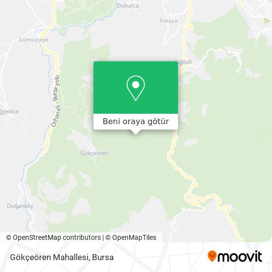 Gökçeören Mahallesi harita