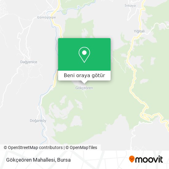 Gökçeören Mahallesi harita
