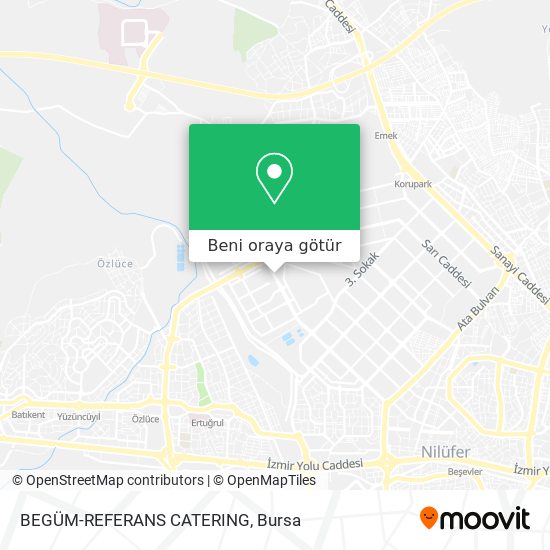 BEGÜM-REFERANS CATERING harita