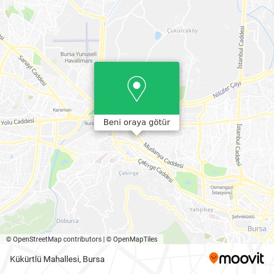 Kükürtlü Mahallesi harita