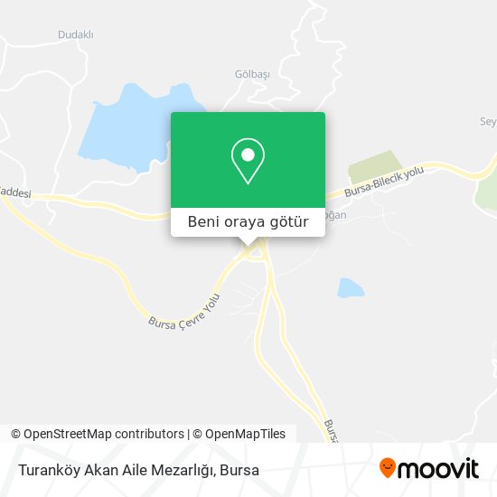 Turanköy Akan Aile Mezarlığı harita