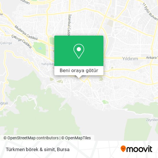 Türkmen börek & simit harita