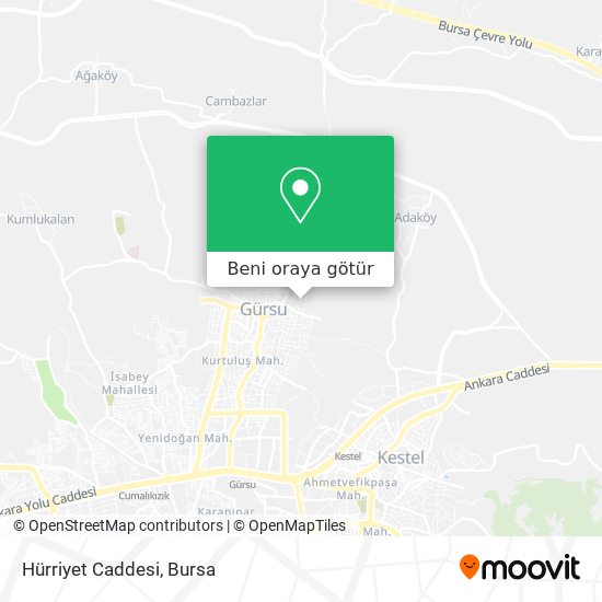 Hürriyet Caddesi harita