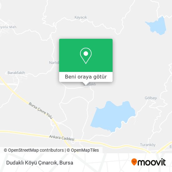 Dudaklı Köyü Çınarcık harita