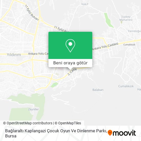 Bağlaraltı Kaplangazi Çocuk Oyun Ve Dinlenme Parkı harita