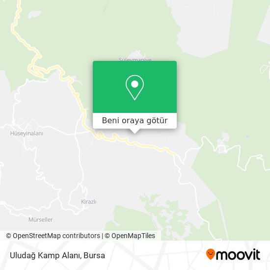 Uludağ Kamp Alanı harita