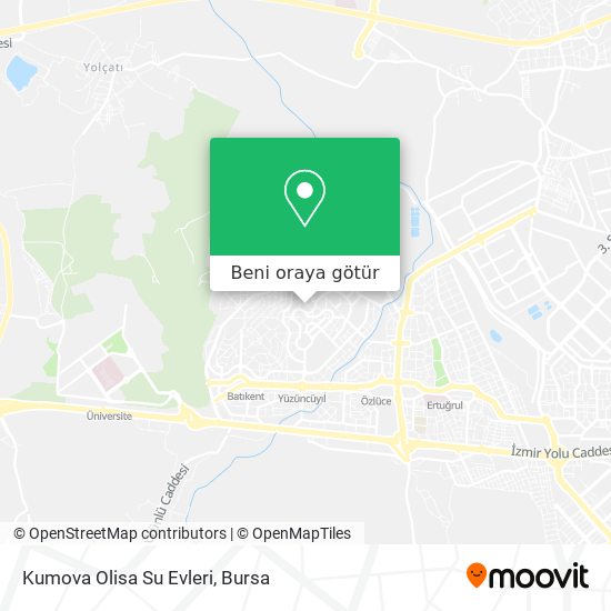 Kumova Olisa Su Evleri harita