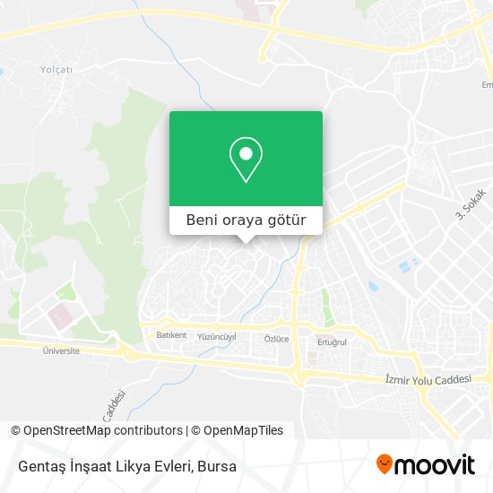 Gentaş İnşaat Likya Evleri harita